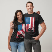 Drum Kit American Flag 4. Juli T-Shirt (Unisex)