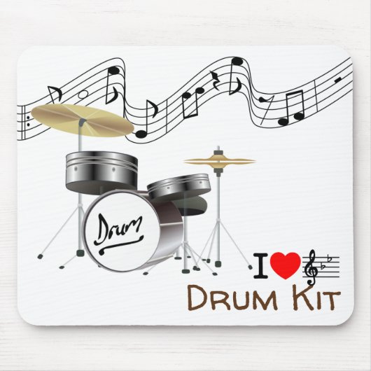 DRUM KIT auf einem Mauspad - I Heftmusik (Vorne)