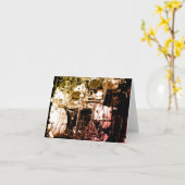 Drum Kit Custom Card Karte (Gelbe Blume)
