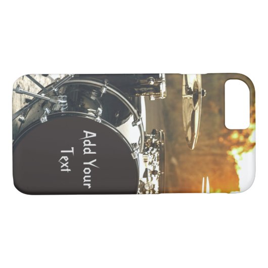 Drum Kit Drummer Rock personalisieren Case-Mate iPhone Hülle (Rückseite (Horizontal))