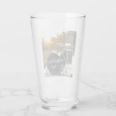 Drum Kit Drummer Rock personalisieren Glas (Rückseite)
