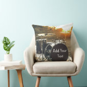 Drum Kit Drummer Rock personalisieren Kissen (Stuhl )