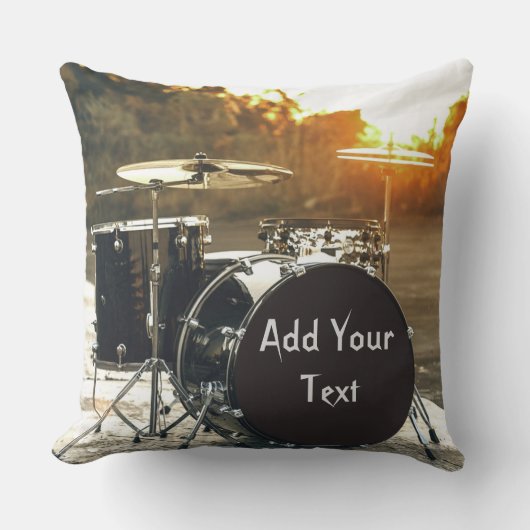 Drum Kit Drummer Rock personalisieren Kissen (Vorderseite)