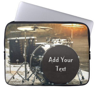 Drum Kit Drummer Rock personalisieren Laptopschutzhülle