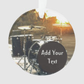 Drum Kit Drummer Rock personalisieren Ornament (Vorderseite)