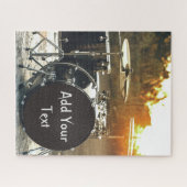 Drum Kit Drummer Rock personalisieren Puzzle (Horizontal)