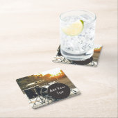 Drum Kit Drummer Rock personalisieren Rechteckiger Pappuntersetzer (Vor Ort)