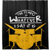 Drum Kit Drummer S | Niedlicher Decken Duschvorhang (Vorderseite)