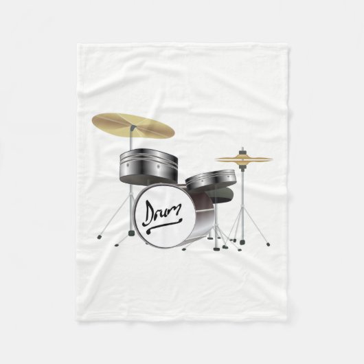 Drum Kit Fleecedecke (Vorderseite)
