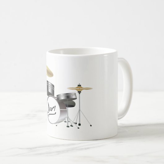 Drum Kit Kaffeetasse (VorderseiteRechts)