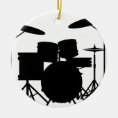 Drum Kit Keramik Ornament (Vorne)
