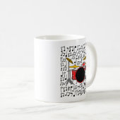 Drum Kit Musical Notes Drummer Schlagzeug Musiker Kaffeetasse (VorderseiteRechts)