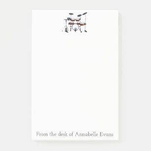Drum Kit personalisieren Post-it Klebezettel