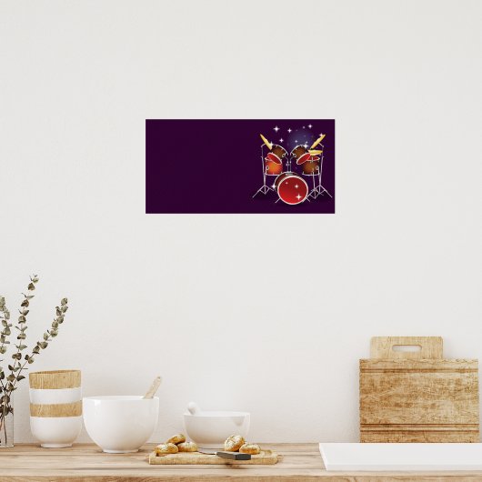 Drum Kit Poster (Küche)