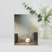 Drum Kit Postkarte (Stehend Vorderseite)