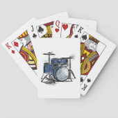 Drum Kit Sketch Music Spielkarten (Rückseite)
