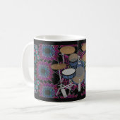 Drum Kit und Fraktal Graphics: Tasse (Vorderseite Links)