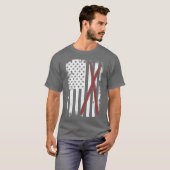 Drum Kit USA Flag friend T-Shirt (Vorne ganz)