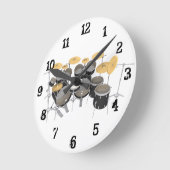 Drum Kit: Wall-Uhr Runde Wanduhr (Winkel)
