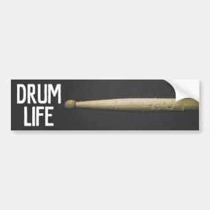 Drum Life Drumstick Percussionist Drummer Musiker Autoaufkleber