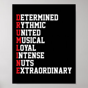 Drum Line Drumline Marching Band Poster