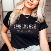 Drum Line Marching Band Mama individuell einstellb T-Shirt
