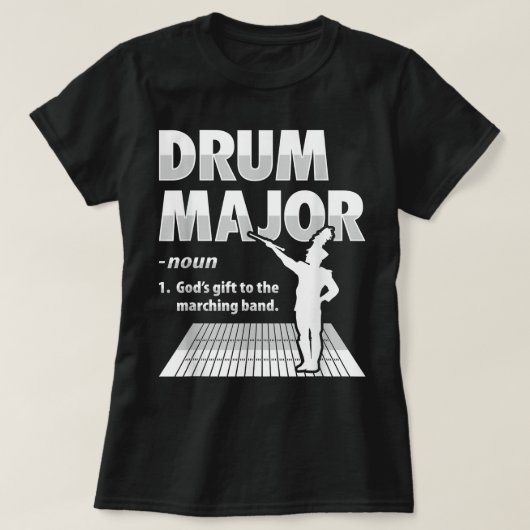 Drum Major Definition Design für einen Drum Major T-Shirt (Design vorne)