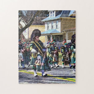 Drum Major der Pipe Band Puzzle