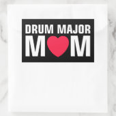 Drum Major-Mama - Marching-Band Rechteckiger Aufkleber (Tasche)