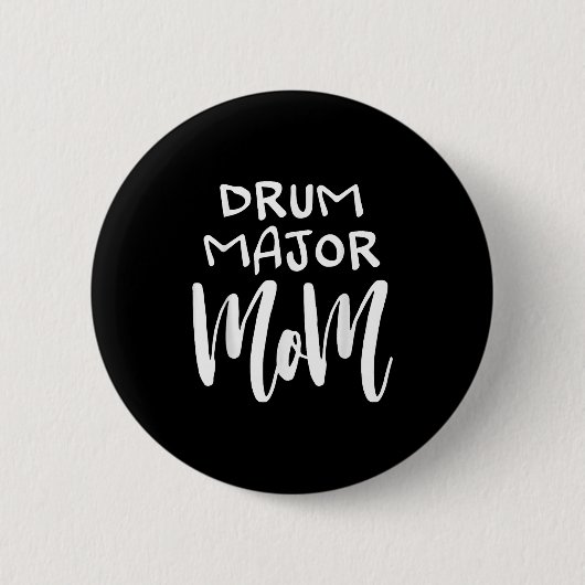 Drum Major Mama Marching Band Weihnachten Button (Vorderseite)