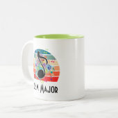 Drum Major Marching Band Geschenk Zweifarbige Tasse (Vorderseite Links)