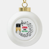 Drum Major Marching Band Weihnachtsdekoration Keramik Kugel-Ornament (Vorderseite)