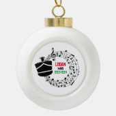 Drum Major Marching Band Weihnachtsdekoration Keramik Kugel-Ornament (Vorderseite)