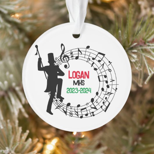 Drum Major Marching Band Weihnachtsdekoration Ornament (Baum)