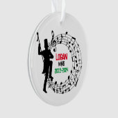 Drum Major Marching Band Weihnachtsdekoration Ornament (Vorderseite)