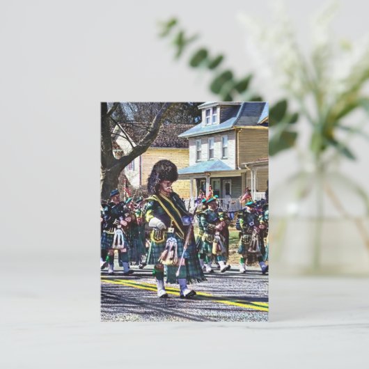 Drum Major Postkarte (Stehend Vorderseite)