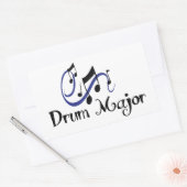 Drum Major Rechteckiger Aufkleber (Umschlag)