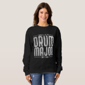 Drum Major Schlagzeug Drummer Drumsticks Trommeln Sweatshirt (Vorne ganz)