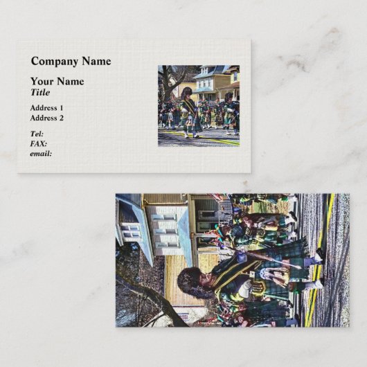 Drum Major Visitenkarte (Vorne/Hinten)