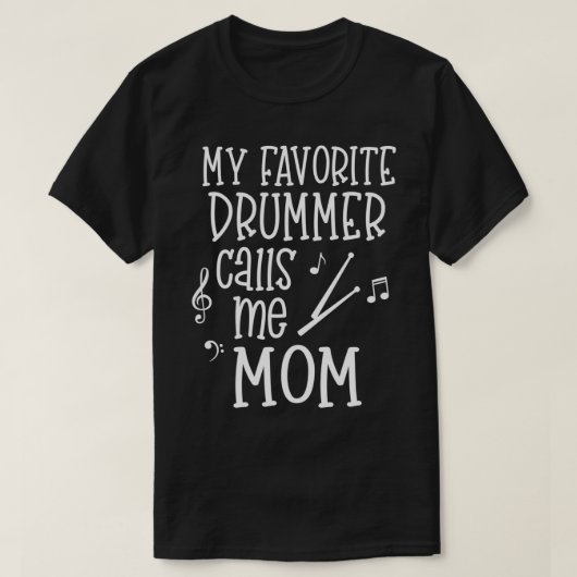 Drum Mama Band Mama Mein Lieblings-Schlagzeuger ne T-Shirt (Design vorne)