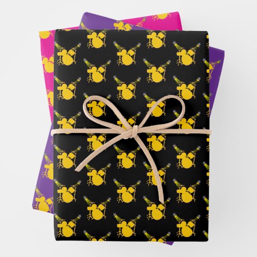 Drum Master Drums Geschenkpapier Set (Beispiel)