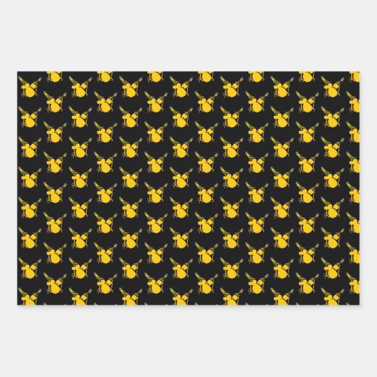 Drum Master Drums Geschenkpapier Set (Vorderseite)