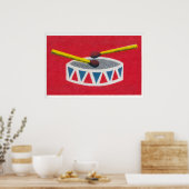 Drum Matchbox Wall Poster - Vintage Eastern Europe (Küche)