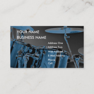 Drum - Music Business Card Visitenkarte