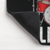 Drum Percussionist Drummers I Destroy Silence Drum Mousepad (Ecke)