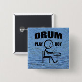 Drum Play Boy Button (Vorne & Hinten)