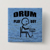Drum Play Boy Button (Vorderseite)