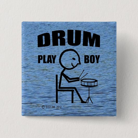 Drum Play Boy Button (Vorderseite)