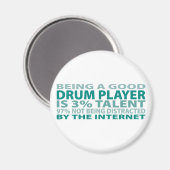 Drum Player 3% Talent Magnet (Vorderseite/Rückseite)
