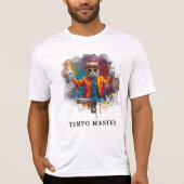 *~* DRUM Player Cool Cat AP91 Percussionist T-Shirt (Vorderseite)